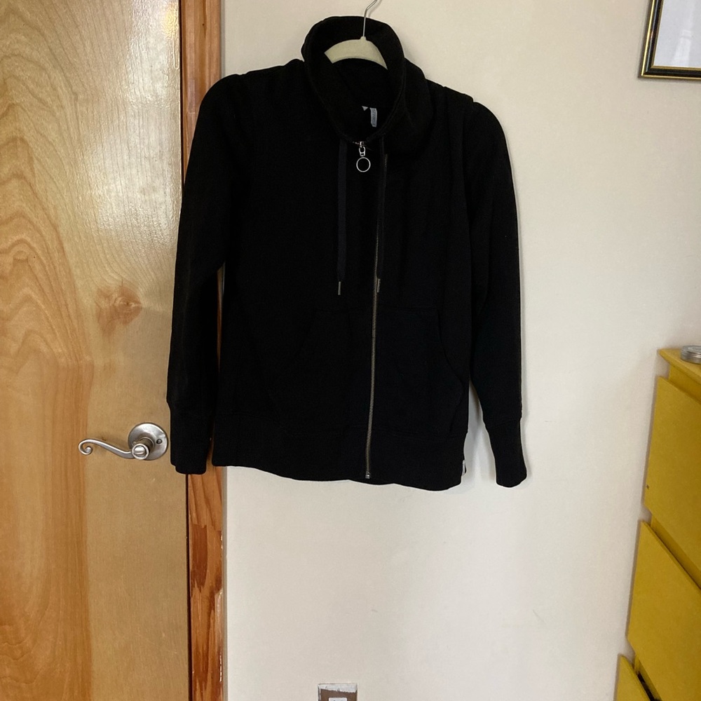 Black zip up sweatshirt